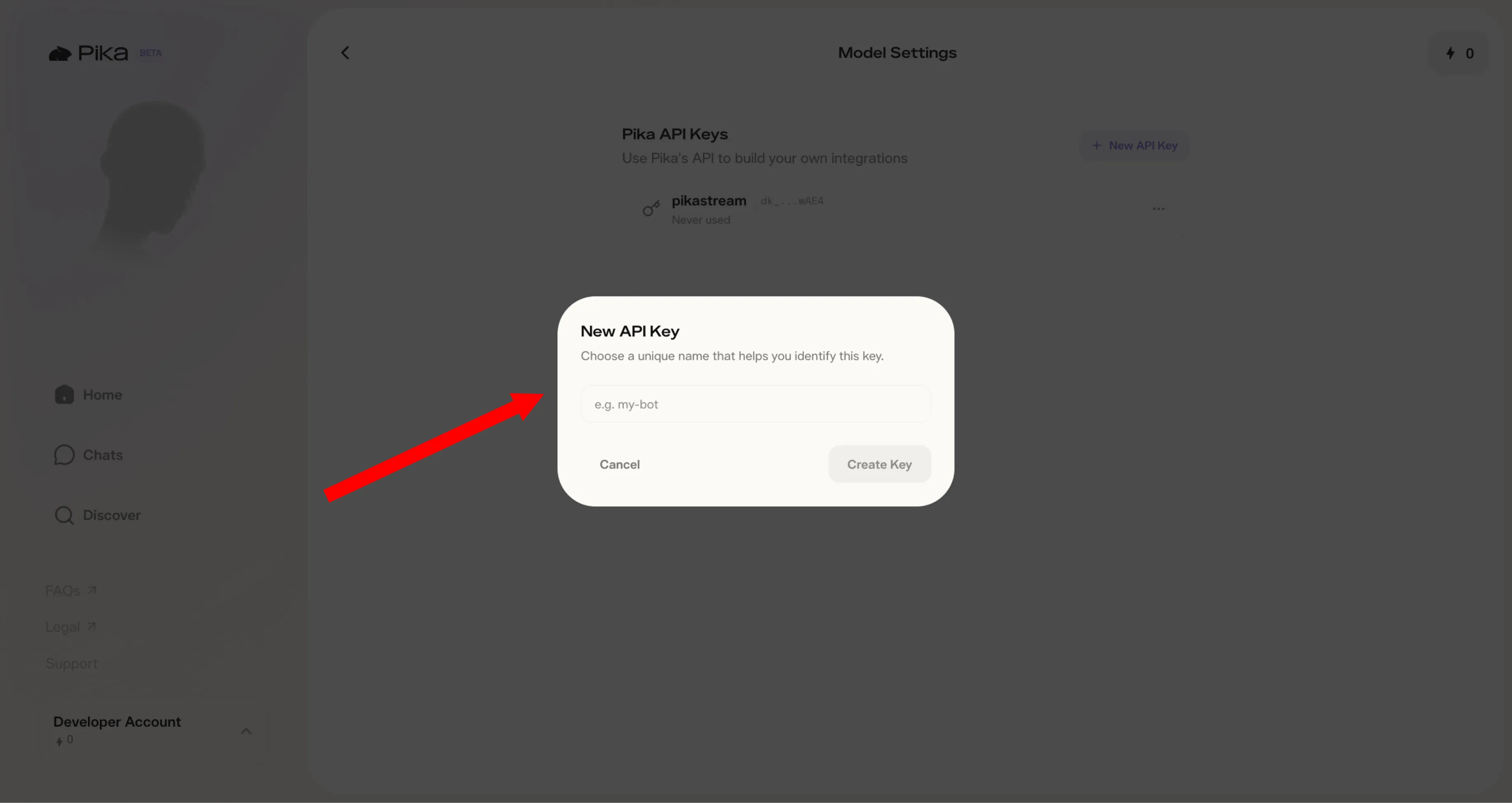 Create API Key