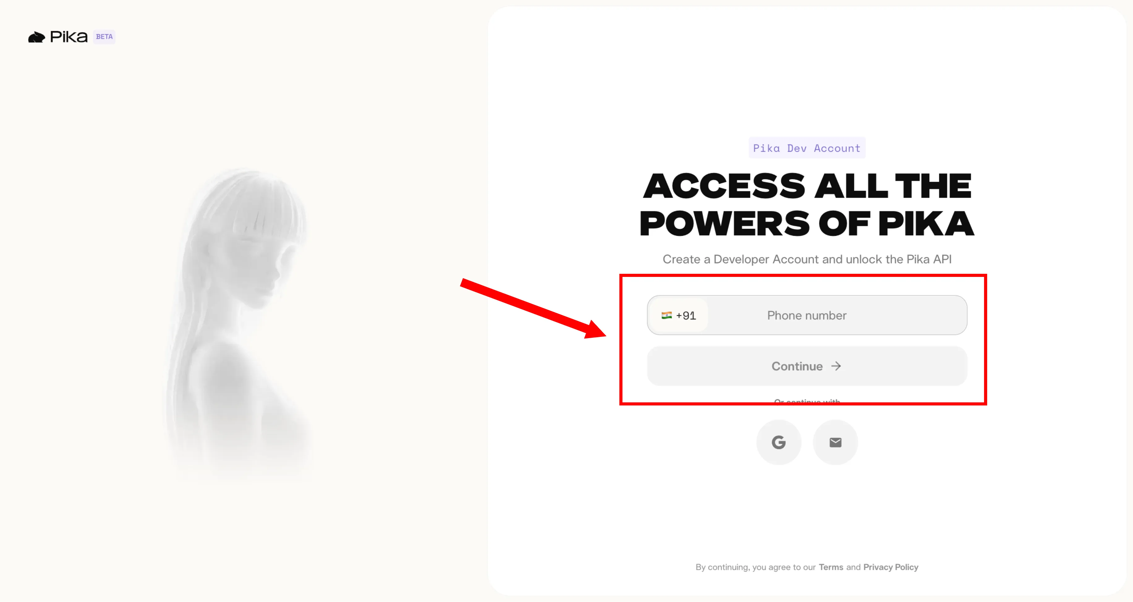 Pika Dev Login